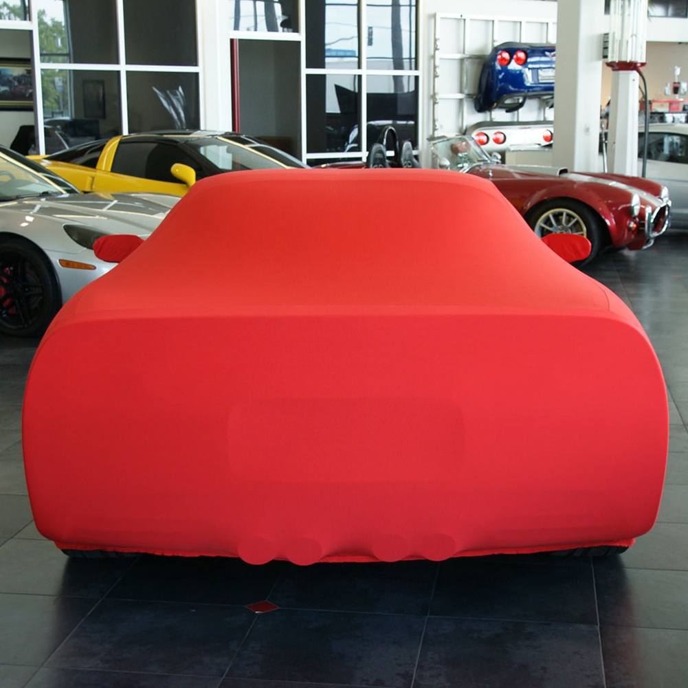Corvette Ultraguard Stretch Satin Car Cover - Red - Indoor